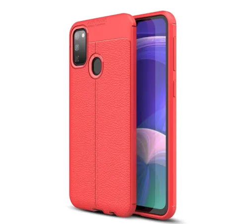 Samsung Galaxy M30S Kılıf Auto Focus Kapak - Kırmızı