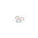 Apple iPhone 13 Pro Max Renkli Kamera Lens Koruma Cam - Pembe-Mavi