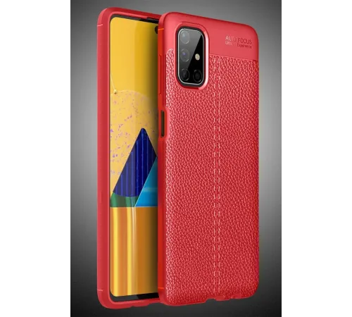 Samsung Galaxy M51 Kılıf Auto Focus Kapak - Kırmızı