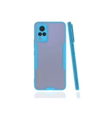 Vivo V21 Kılıf Platin Silikon - Mavi