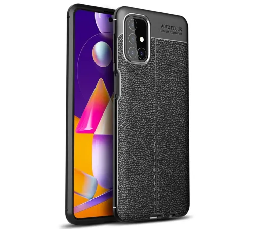 Samsung Galaxy M31S Kılıf Auto Focus Kapak - Siyah