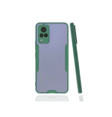 Vivo V21 Kılıf Platin Silikon - Yeşil