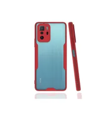Xiaomi Poco X3 GT Kılıf Platin Silikon - Kırmızı