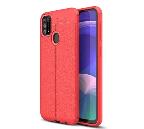 Samsung Galaxy M31 Kılıf Auto Focus Kapak - Kırmızı