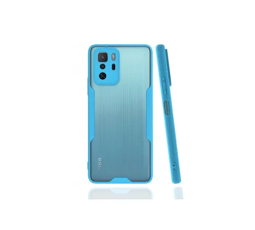 Xiaomi Poco X3 GT Kılıf Platin Silikon - Mavi