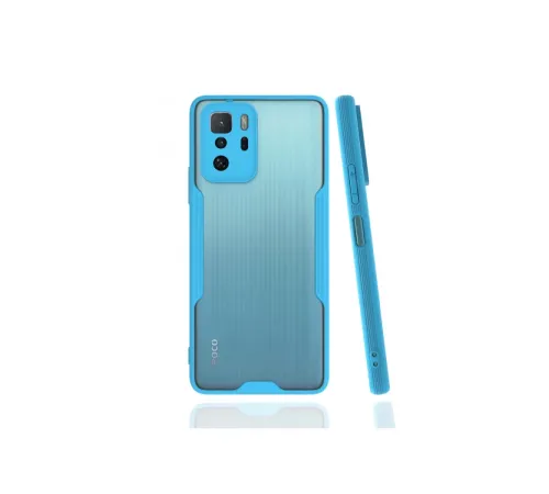 Xiaomi Poco X3 GT Kılıf Platin Silikon - Mavi
