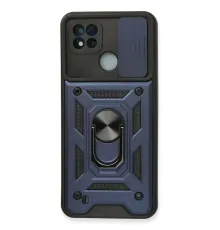 Realme C11 2021 Kılıf Pars Lens Yüzüklü Silikon - Lacivert