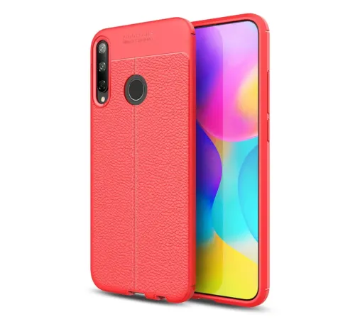 Huawei P40 Lite E Kılıf Auto Focus Kapak - Kırmızı