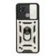 Realme C11 2021 Kılıf Pars Lens Yüzüklü Silikon - Gümüş