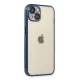 Apple iPhone 13 Kılıf Lensli Silikon - Lacivert