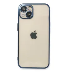 Apple iPhone 13 Kılıf Lensli Silikon - Lacivert