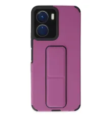 Vivo Y16 Kılıf Mega Standlı Silikon - Mor