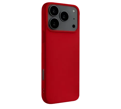 Apple iPhone 17 Pro Max Nano içi Kadife Silikon - Kırmızı