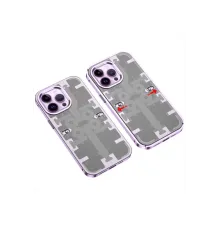 Apple iPhone 14 Pro Max Kılıf Mekanik Bumper Kapak - Derin Mor
