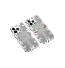 Apple iPhone 14 Pro Max Kılıf Mekanik Bumper Kapak - Gümüş