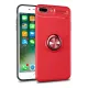 Apple iPhone 7 Plus Kılıf Range Yüzüklü Silikon - Kırmızı
