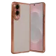 Samsung Galaxy S25 Edge Lensli Silikon - Çöl Titanyum