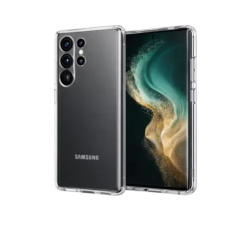 Samsung Galaxy S26 Ultra Lüx Şeffaf Silikon - Şeffaf