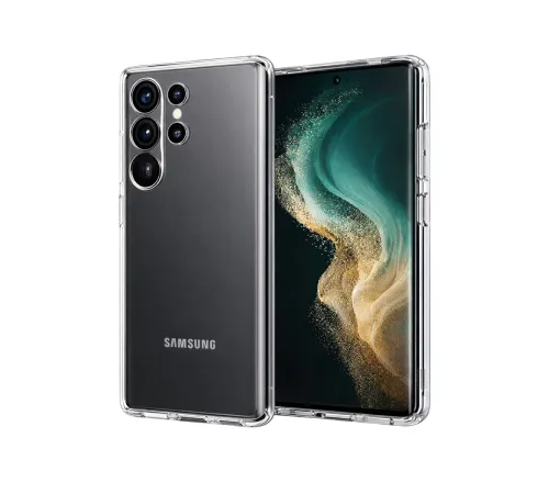 Samsung Galaxy S26 Ultra Lüx Şeffaf Silikon - Şeffaf