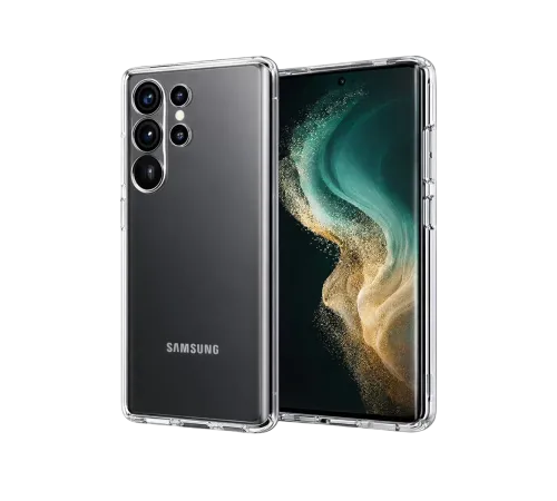 Samsung Galaxy S26 Ultra Lüx Şeffaf Silikon - Şeffaf