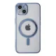 Apple iPhone 14 Plus Kılıf Magneticsafe Lazer Silikon - Sierra Blue