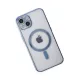 Apple iPhone 14 Plus Kılıf Magneticsafe Lazer Silikon - Sierra Blue