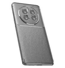 Realme 12 Pro Plus Kılıf Auto Focus Karbon Kapak - Gri