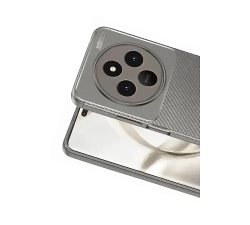 Tecno Spark 30 Kılıf Auto Focus Karbon Kapak - Gri