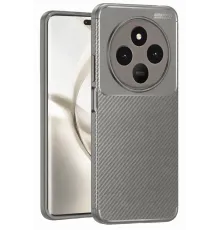 Tecno Spark 30 Kılıf Auto Focus Karbon Kapak - Gri