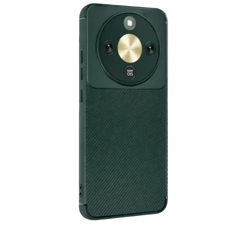 Huawei Honor Magic 8 Lite Auto Focus Karbon Kapak - Koyu Yeşil