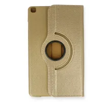 Samsung Galaxy Tab A9 Plus Kılıf 360 Tablet Deri Kılıf - Gold