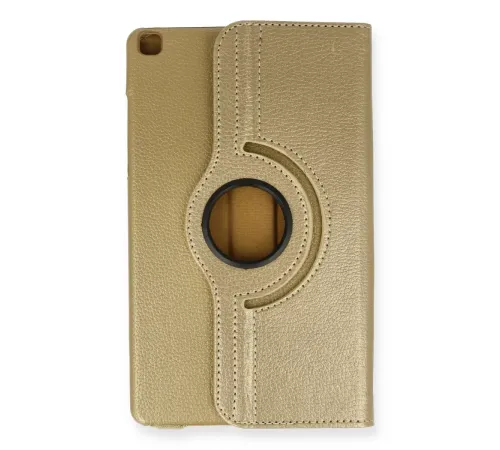 Samsung Galaxy Tab A9 Plus Kılıf 360 Tablet Deri Kılıf - Gold