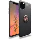 Apple iPhone 11 Pro Max Kılıf Range Yüzüklü Silikon - Siyah-Gold