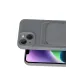 Apple iPhone 14 Kılıf Kelvin Kartvizitli Silikon - Gri