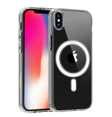 Apple iPhone X Kılıf Magneticsafe Şeffaf Silikon - Şeffaf