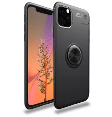 Apple iPhone 11 Pro Kılıf Range Yüzüklü Silikon - Siyah