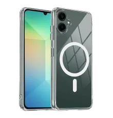 Samsung Galaxy A06 Combo Sert Şeffaf Magsafe Kapak - Şeffaf
