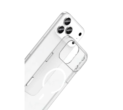 Apple iPhone 17 Pro Combo Sert Şeffaf Magsafe Kapak - Şeffaf