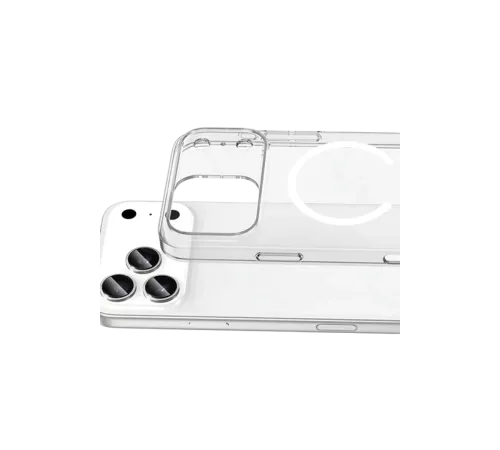 Apple iPhone 17 Pro Combo Sert Şeffaf Magsafe Kapak - Şeffaf