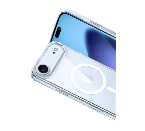 Apple iPhone 17 Air Combo Sert Şeffaf Magsafe Kapak - Şeffaf