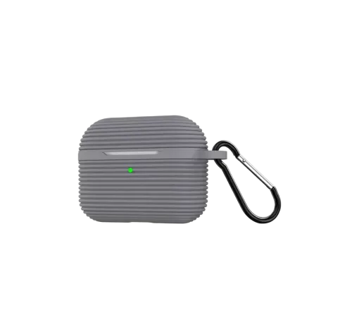 Apple Airpods Pro 3 (3.nesil) Raven Silikon Kılıf - Gri