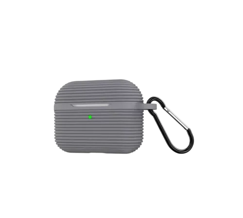 Apple Airpods Pro 3 (3.nesil) Raven Silikon Kılıf - Gri