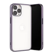 Apple iPhone 13 Pro Max Kılıf Lensli Silikon - Mor