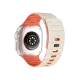 Apple Watch Ultra 49mm Wowen Kordon - Beyaz-Turuncu