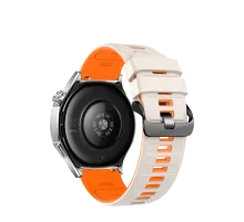 Apple Watch Ultra 49mm Minoc Kordon - Beyaz-Turuncu