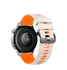 Apple Watch Ultra 49mm Minoc Kordon - Beyaz-Turuncu