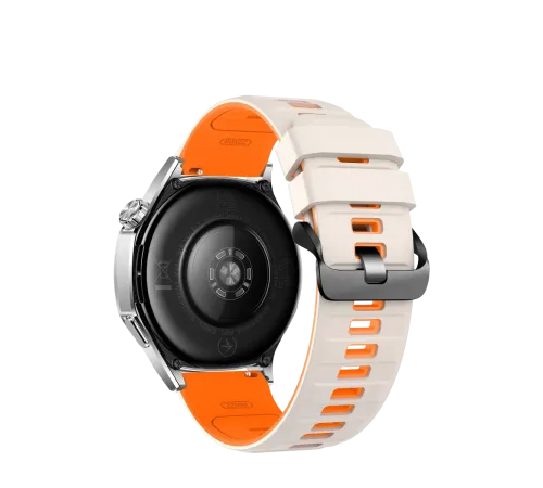 Apple Watch Ultra 49mm Minoc Kordon - Beyaz-Turuncu