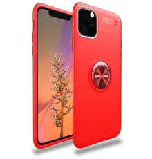 Apple iPhone 11 Pro Kılıf Range Yüzüklü Silikon - Kırmızı