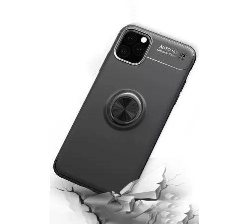 Apple iPhone 11 Pro Kılıf Range Yüzüklü Silikon - Mavi