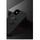 Apple iPhone 12 Mini Kılıf Range Yüzüklü Silikon - Siyah
